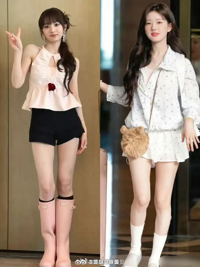 明明田曦薇看着更瘦，但是赵露思竟然体重更轻……