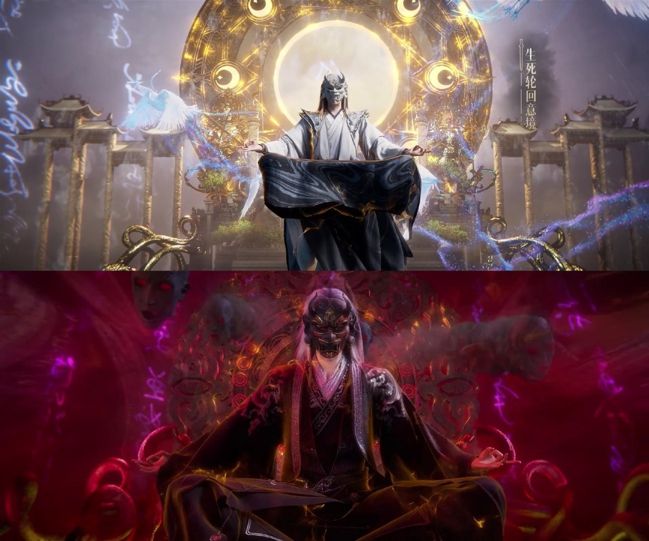 仙逆仙逆剧场版王林的古神之躯太炸了！这张脸一冲出屏幕，我愿意被他打一拳，谁还敢说