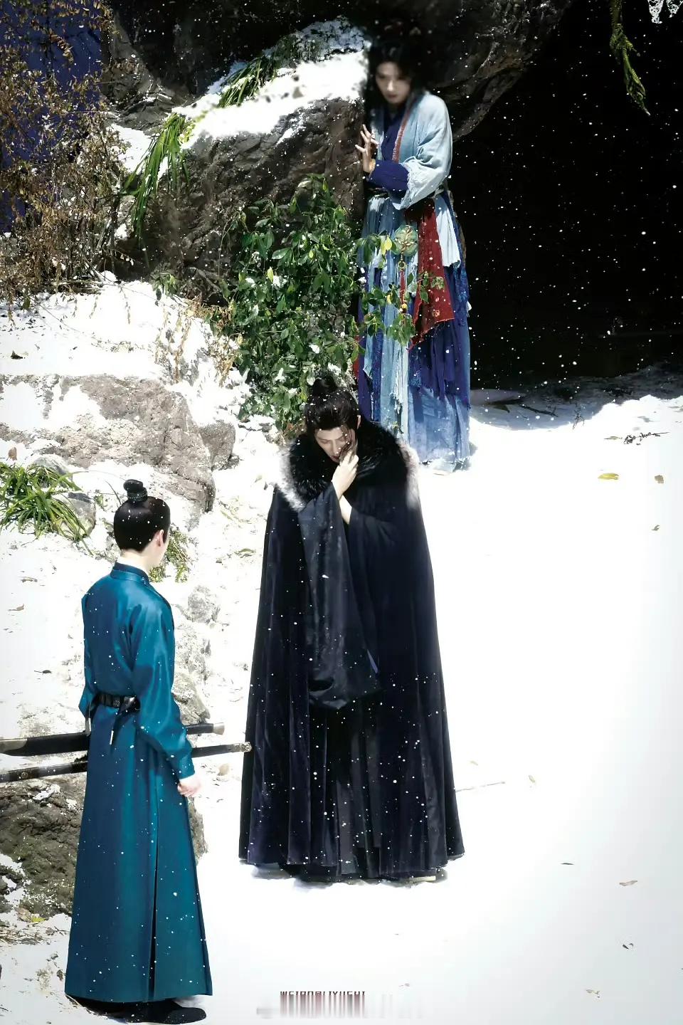 檀健次《何不同舟渡》这个路透置景也好美，看上去好像水墨人物画构图好绝啊檀健次檀健