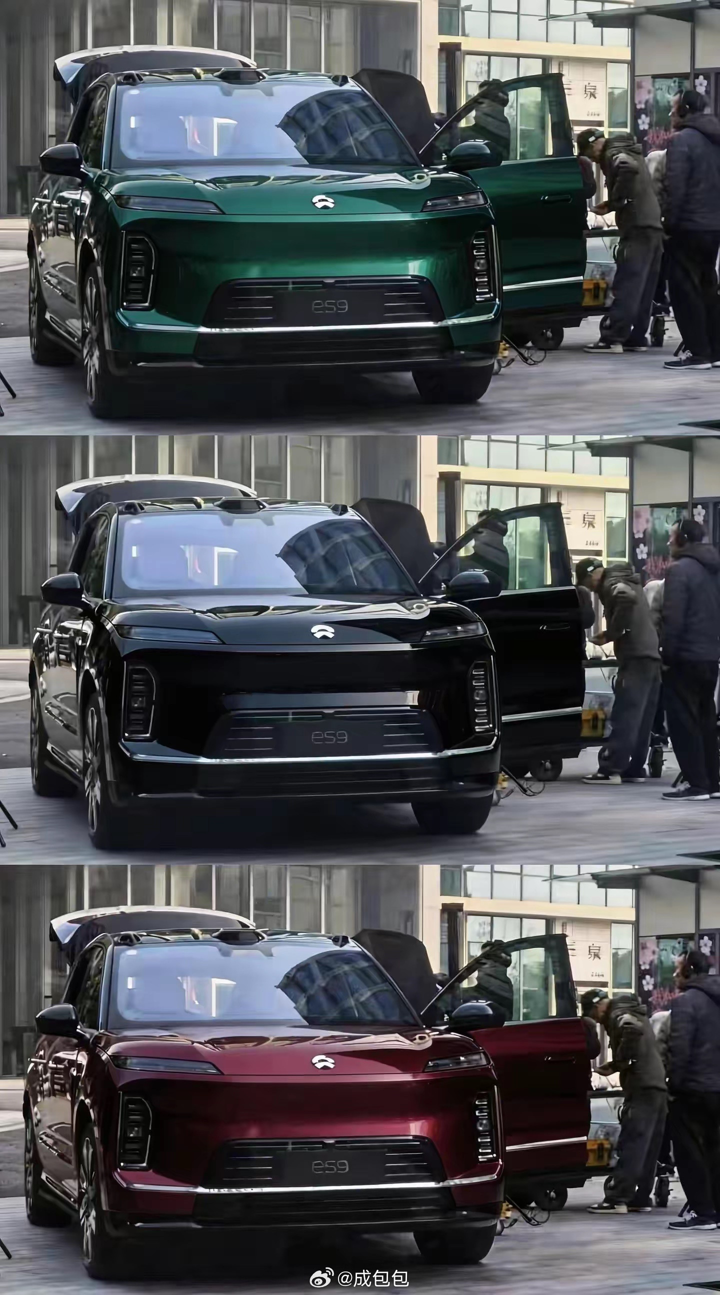 已经有热心网友把色彩对号入座了各位，都喜欢那个颜色的ES9？新能源汽车﻿蔚来