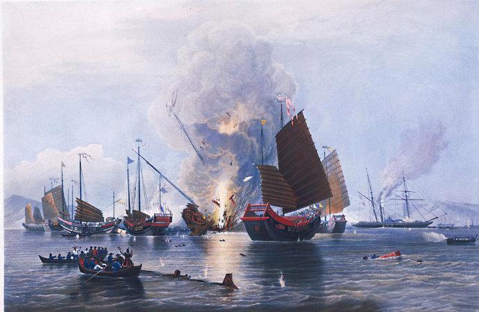 1841年爆发的虎门之战，2000人的英国军队，和1.1万的清朝军队在虎门一带进