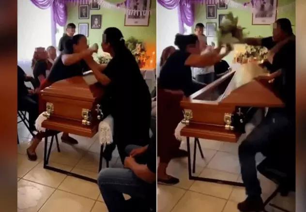 “馆财盖打开条缝”，这让我想起那些神秘的灵异故事。就像悬棺的事儿，川南鹰嘴崖上挂