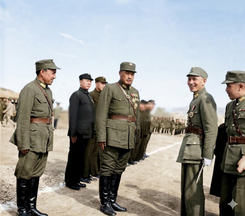 1942年8月25日，蒋介石乘专机抵达西宁，与青海地方实力派马步芳会面，这是蒋介