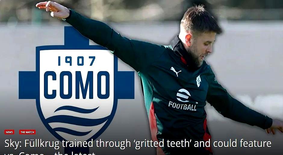 脚趾骨裂还硬练？菲尔克鲁格真把米兰当“急救站”了！阿莱格里直接盖