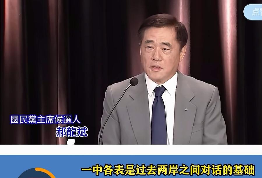 国民党主席候选人郝龙斌，在竞选国民党主席时发表的言论，他说:“一中各表”是过去两