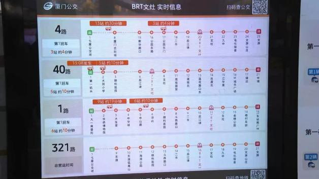 厦门正在更新你的未来生活在厦门偶然发现了一些交通“彩蛋”！公交站有智慧站牌，实时