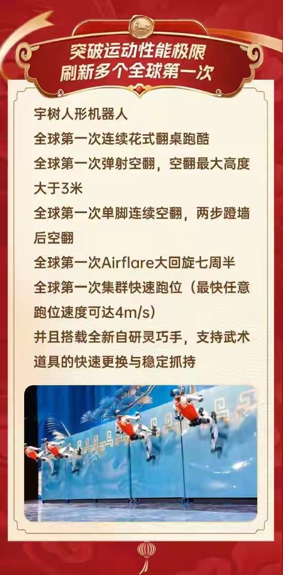 春晚宇树机器人精彩绝伦的群体武术表演，不仅仅是中国机器人科技、人工智能科技领先世