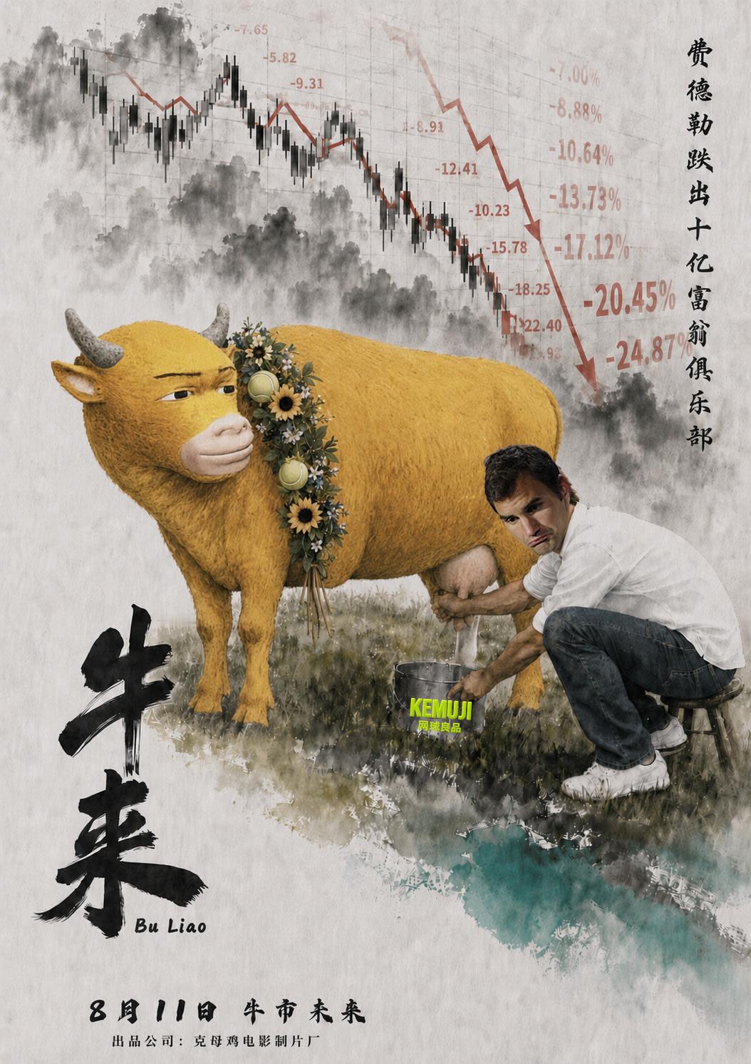 老牛也没办法一直牛市费德勒跌出十亿富豪俱乐部牛来票房破10万🐮据《福布斯》
