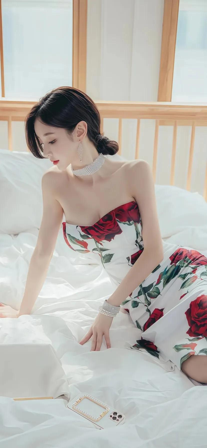 白裙一搭，红玫瑰一放，木榻一躺，没人问你多有钱，只说你真会过日子。不是你懂搭配