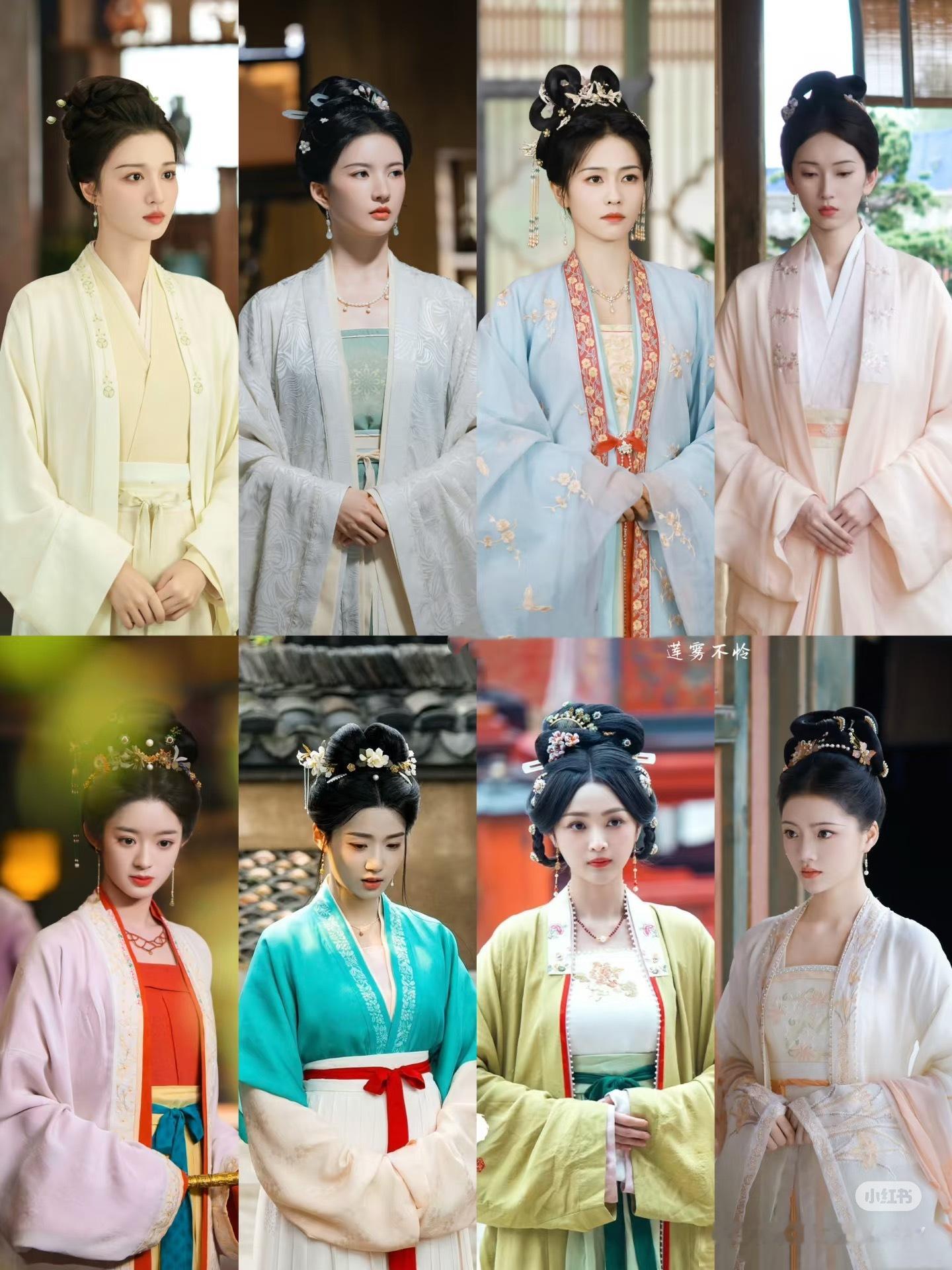 宋制真的偏淡雅。王楚然《柳舟记》，刘些宁《宁安如梦》，白鹿《宁安如梦》，刘令姿《