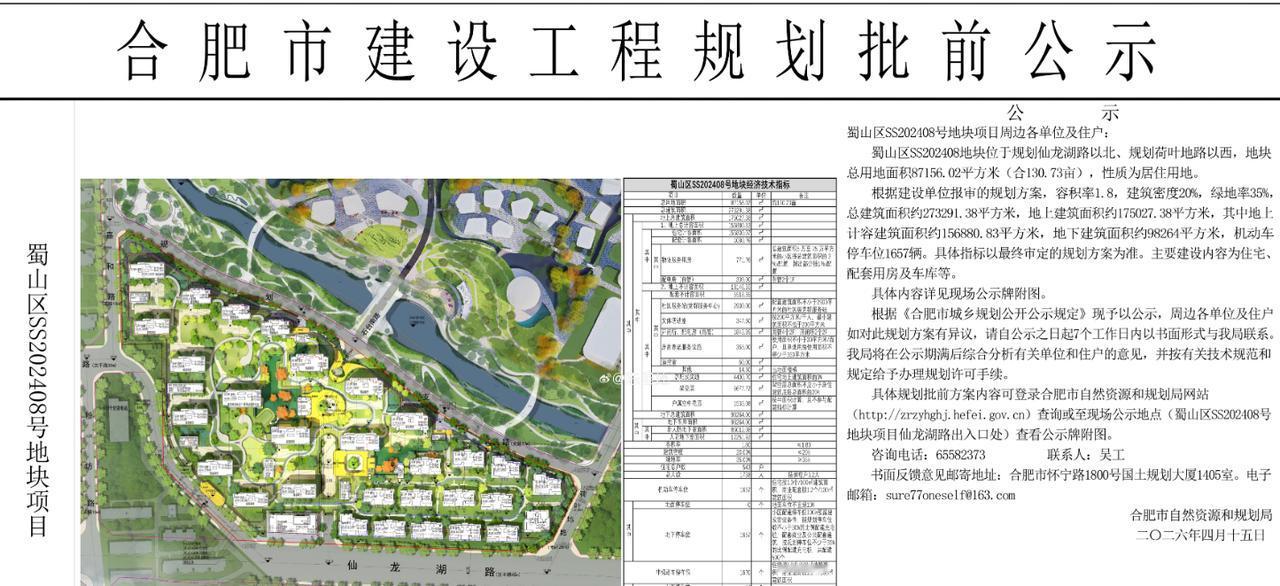 即将上市！合肥红四方地块规划发布！从合肥了解到，合肥红
