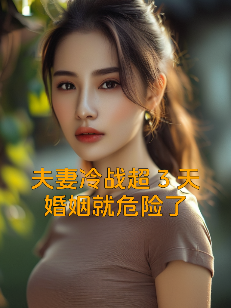夫妻冷战超3天，婚姻就危险了