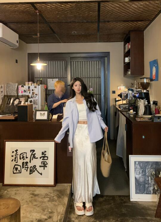 衬衫➕长裙这么穿好好看