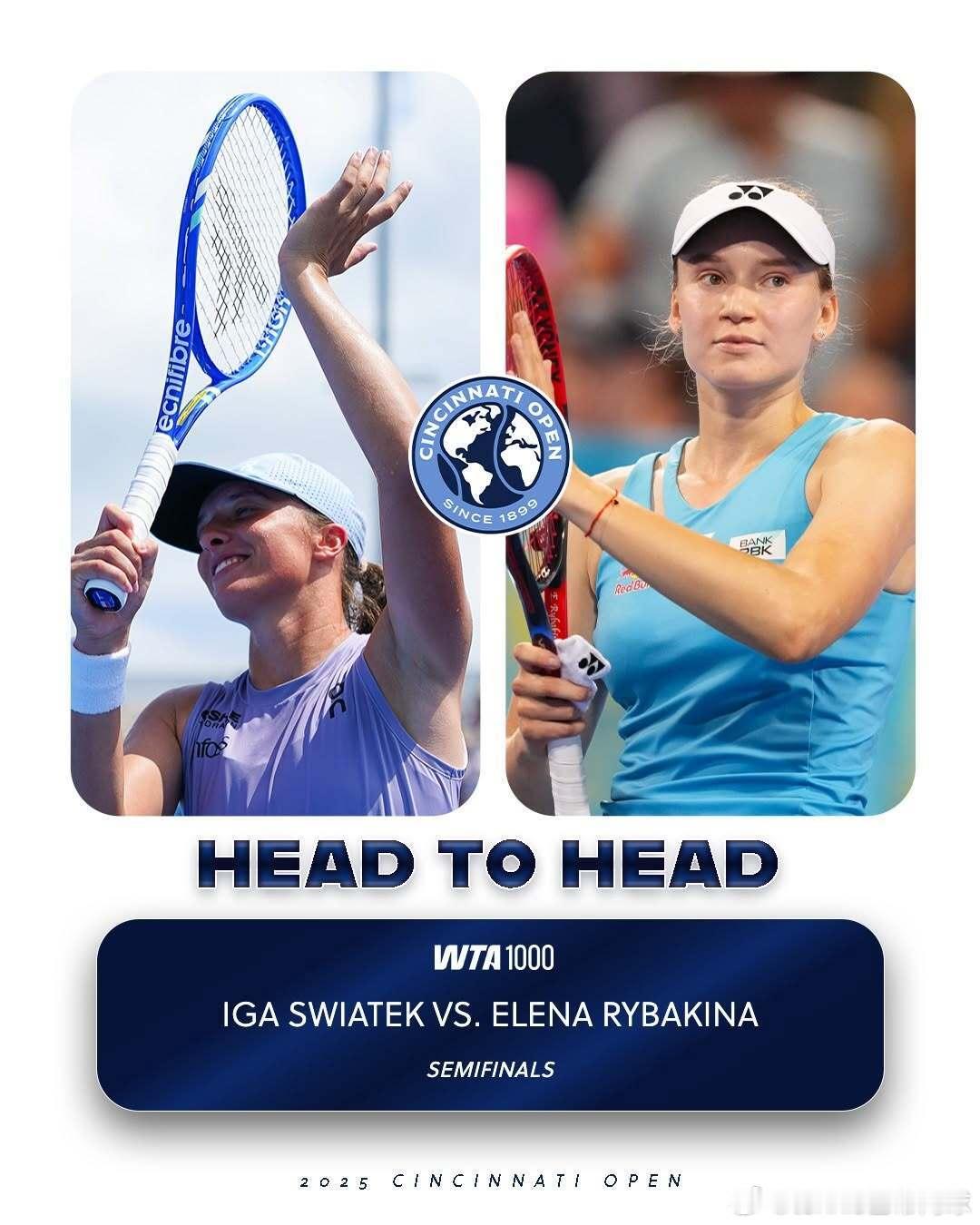 🇰🇿莱巴金娜半决赛对阵🇵🇱斯瓦泰克连续两站北美硬地赛季打进四强的莱巴金娜