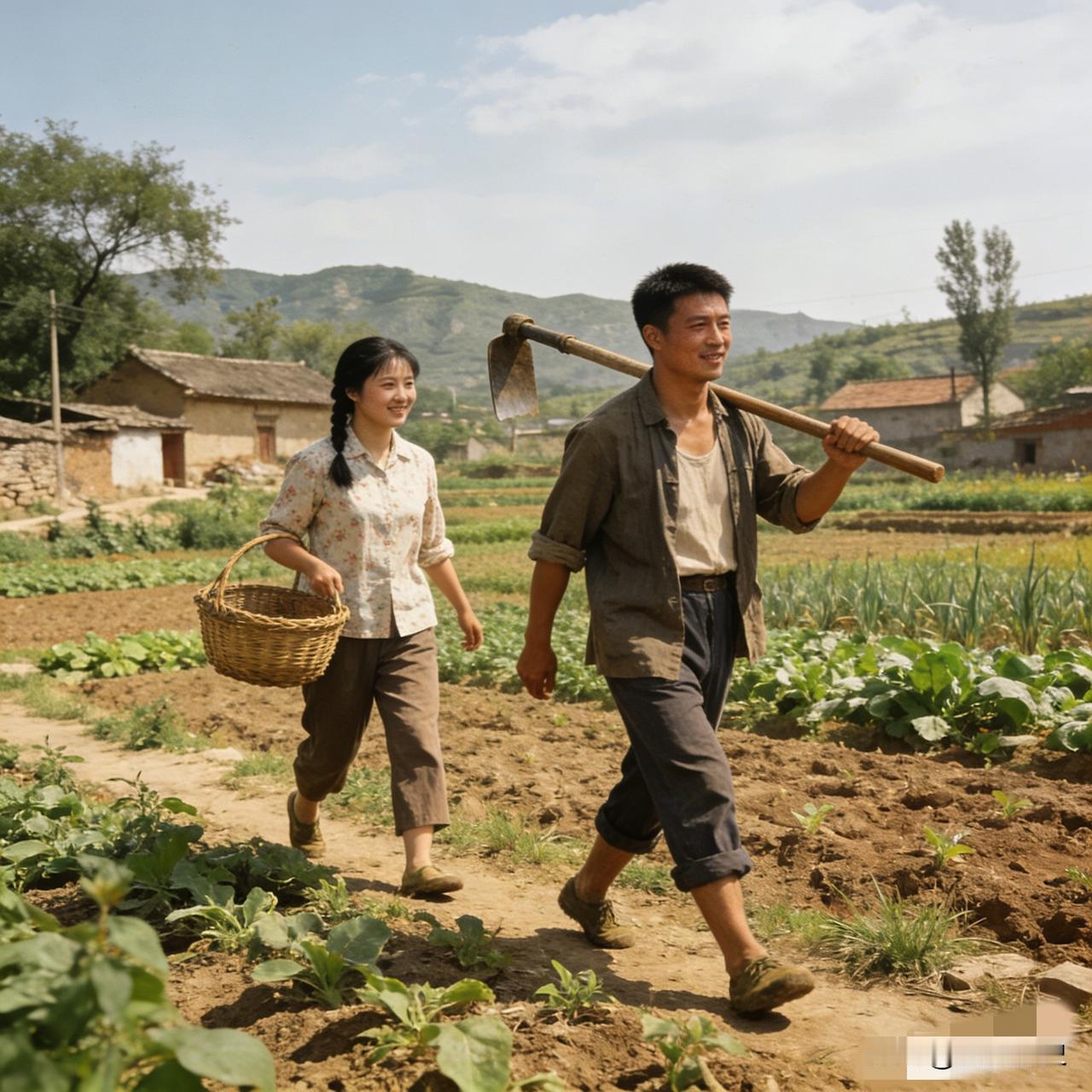 七十年代，村里来了一对下放劳动的夫妻。生产队安排住在了一个破房子里，由于是城里来