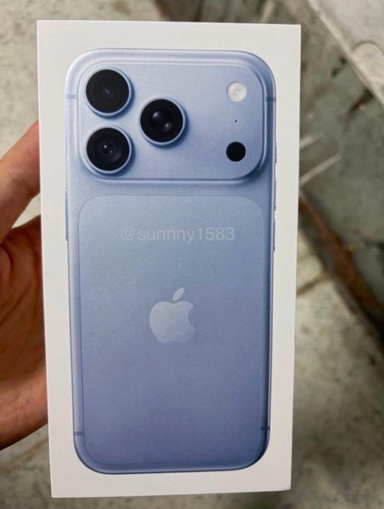 iPhone18ProMax包装盒曝光，可变光圈实锤，这个蓝色不错