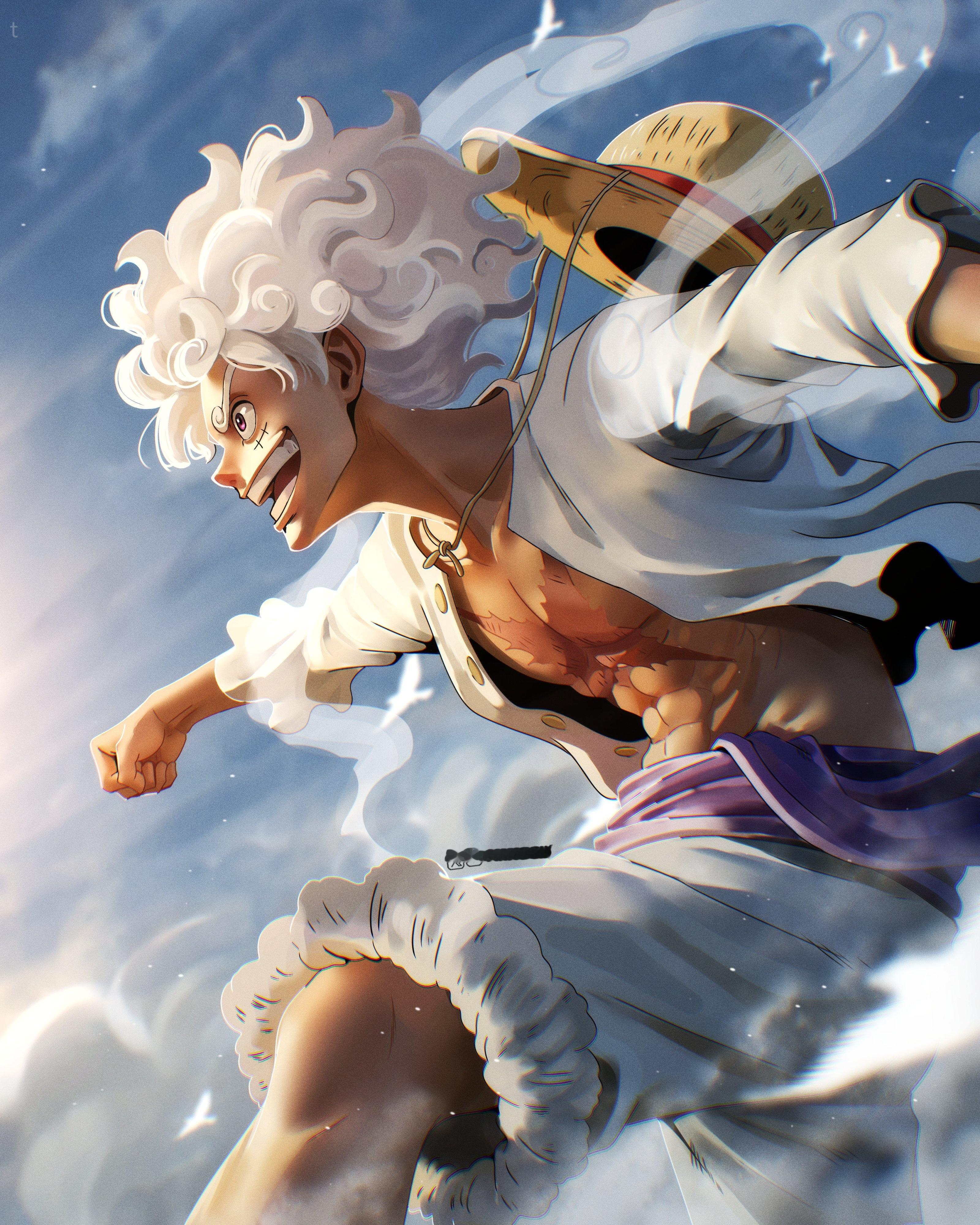 （已授权）X画师DAVY画作：五档路飞，出处url：iamosix2航海王航海