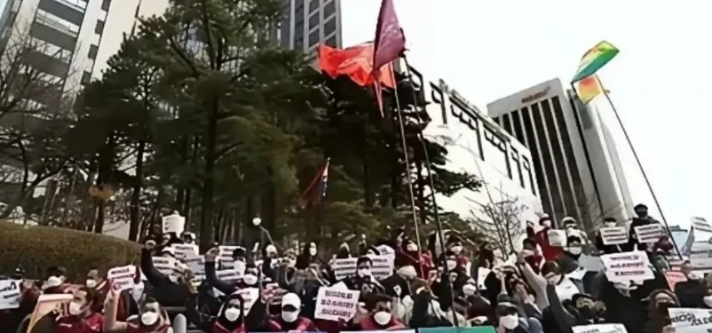 2025年8月首尔发生了多起集会，主要集中在反华抗议活动。韩国人赚不到中国的