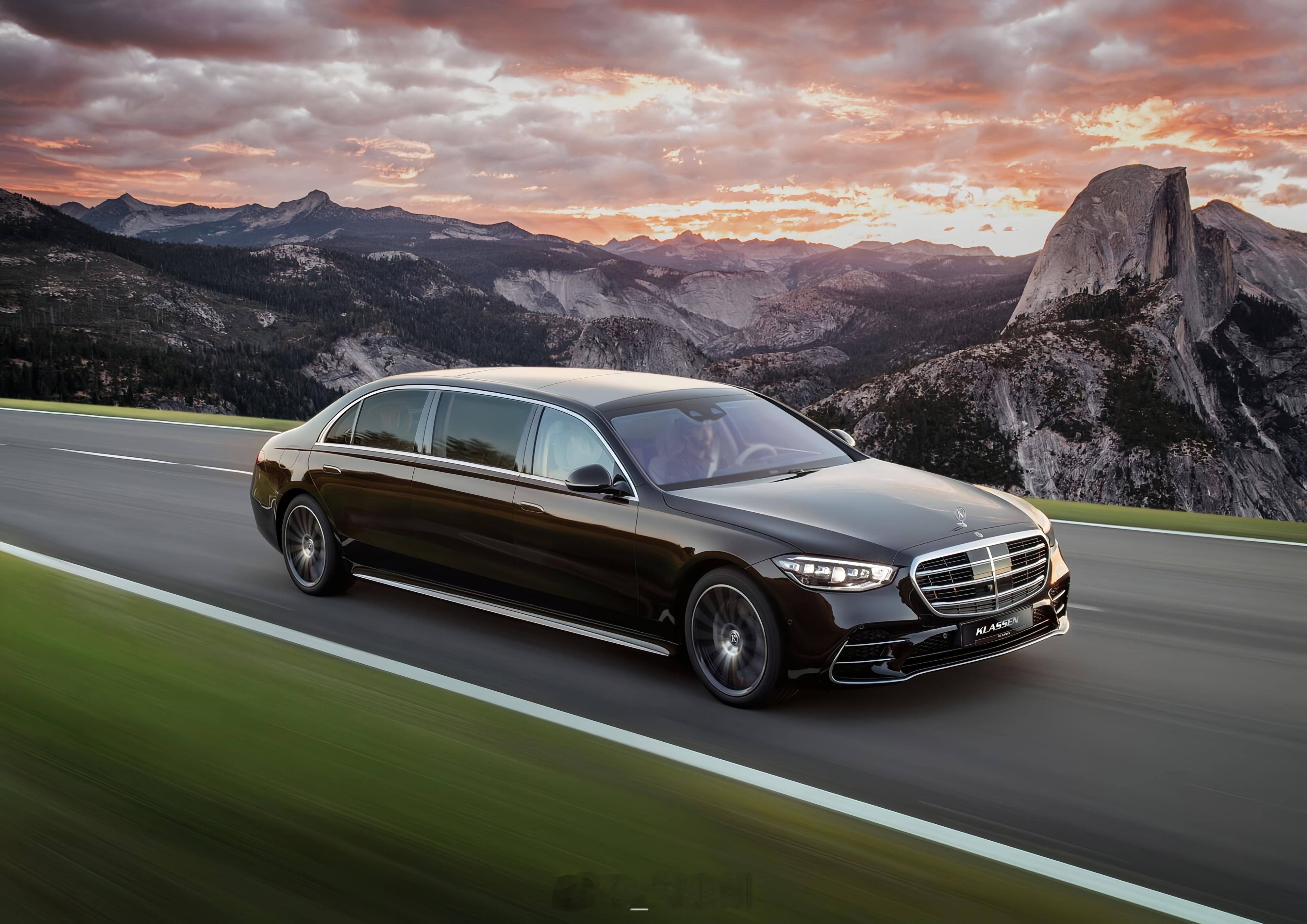 奔驰S级和迈巴赫S级加长版，分别加长1050mm，堪称完美