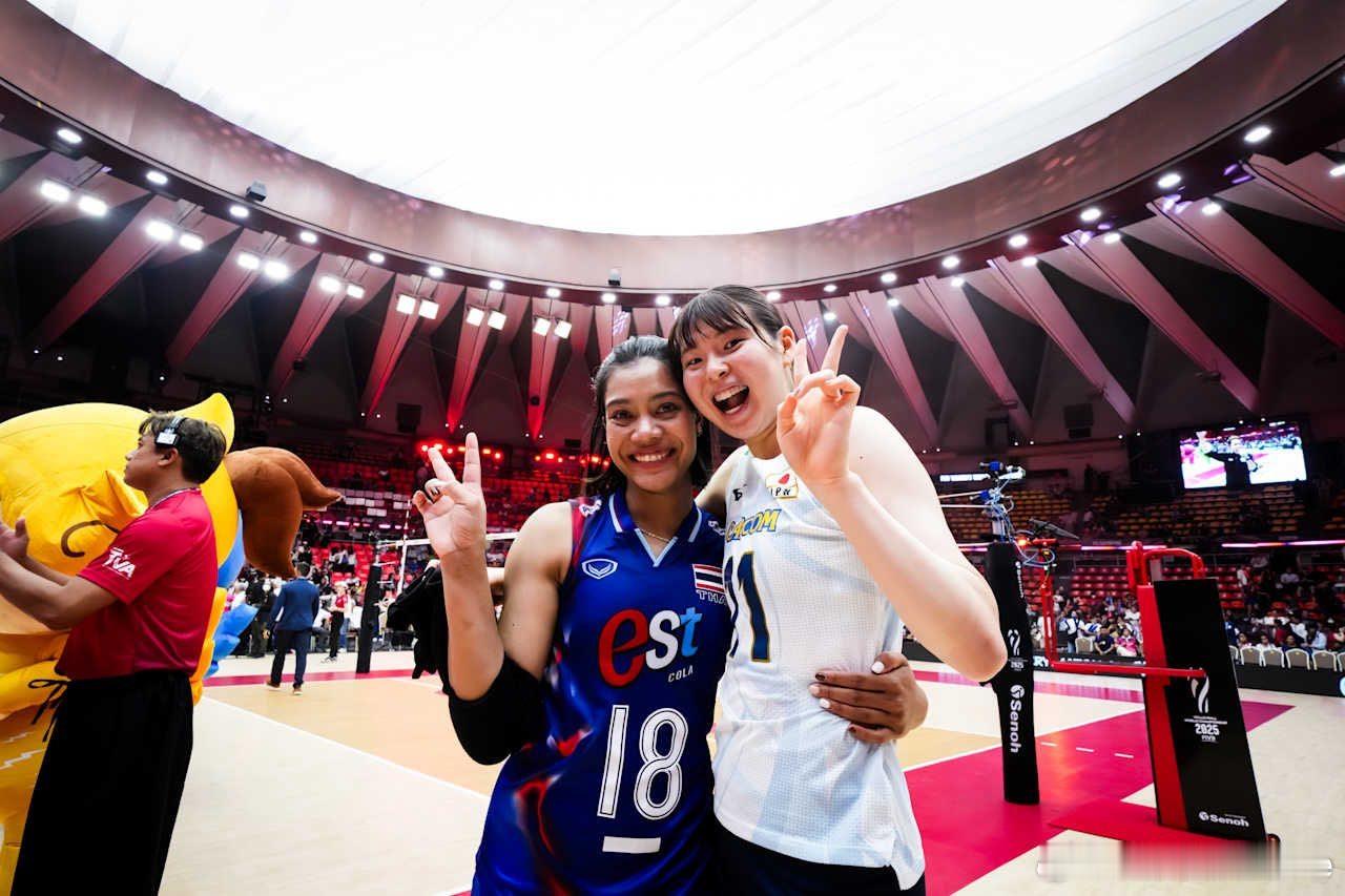 2025年女排世锦赛🏐日泰友谊赛—泰国队大多数球员效力在日本联赛。​​​