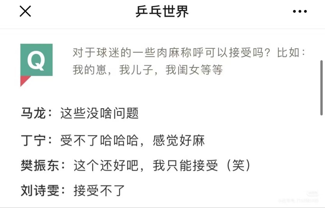 虽然樊振东很大方:“我只能接受”其实说实话，真与樊振东见面了，只会喊东哥！
