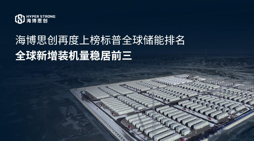 海博思创再度上榜标普全球储能排名, 全球新增装机量稳居前三
