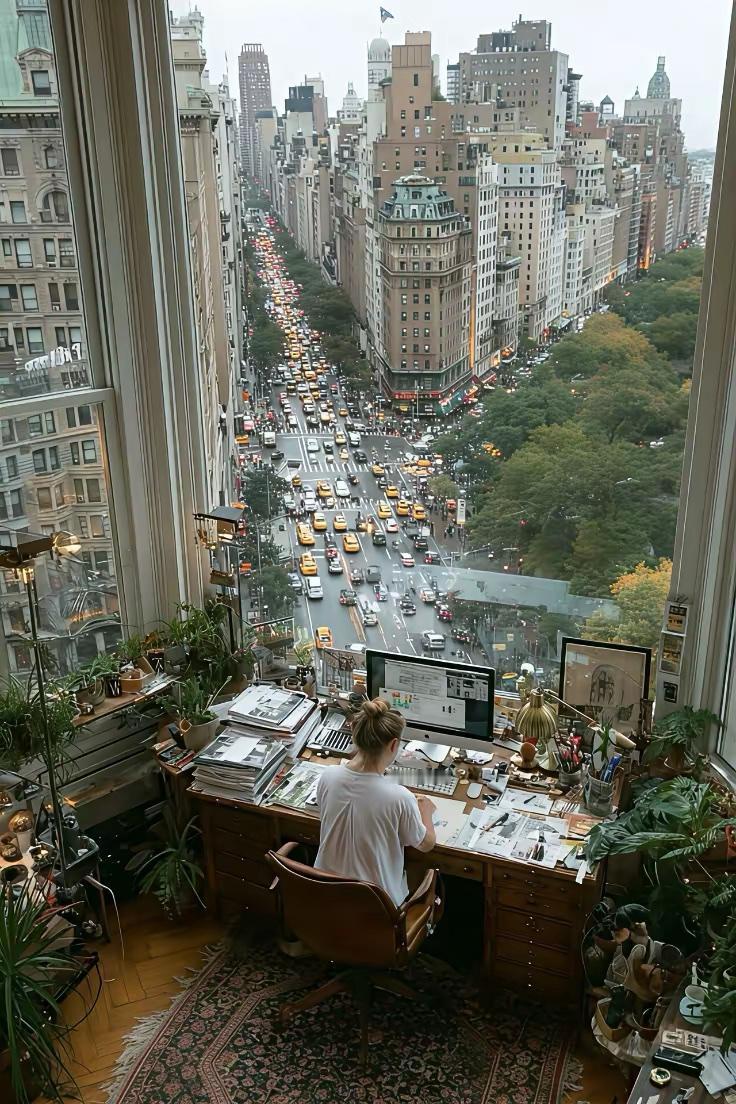 这是纽约的一个办公室