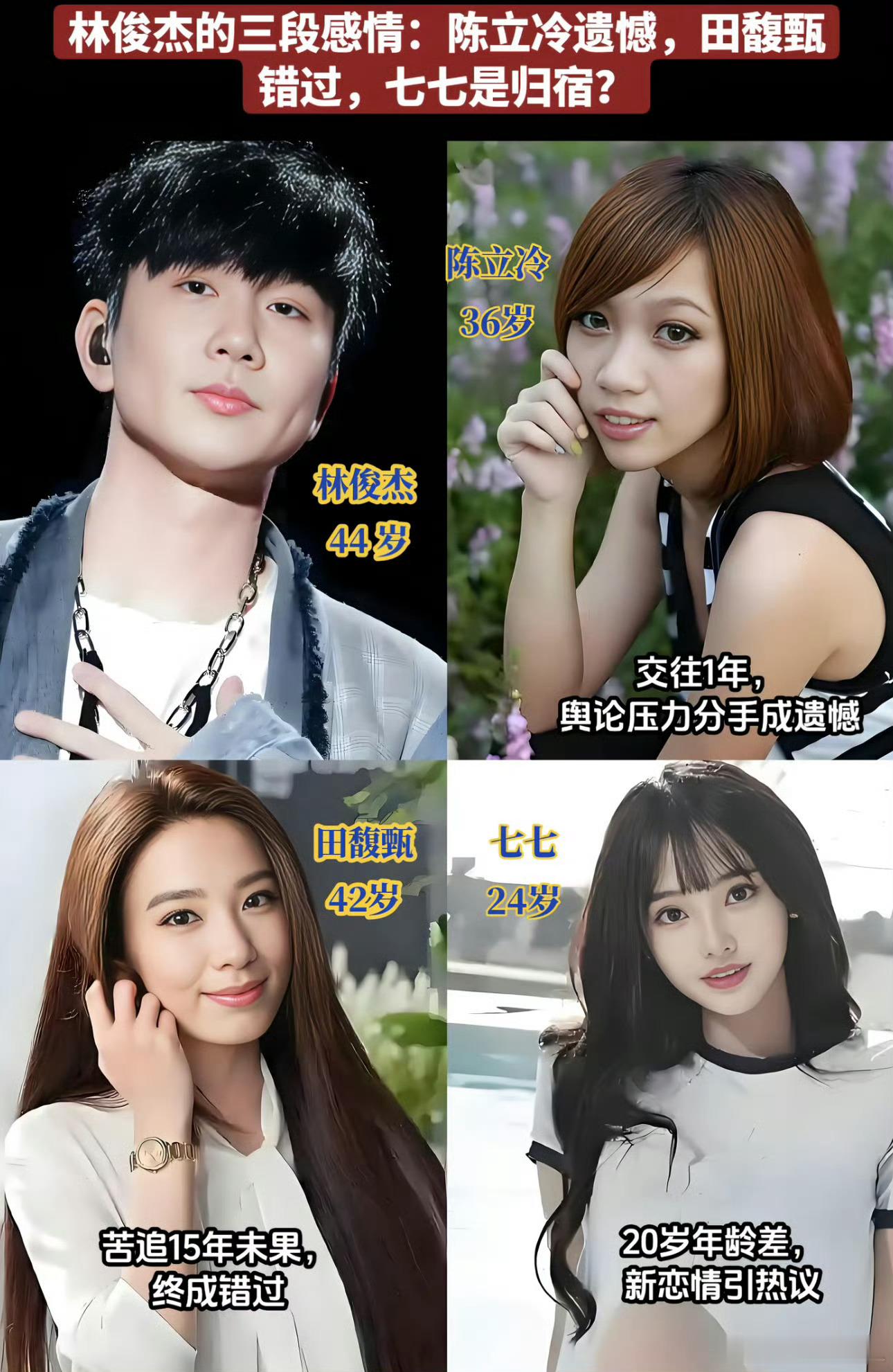 林俊杰田馥甄啥意思啊？他俩在一起过吗