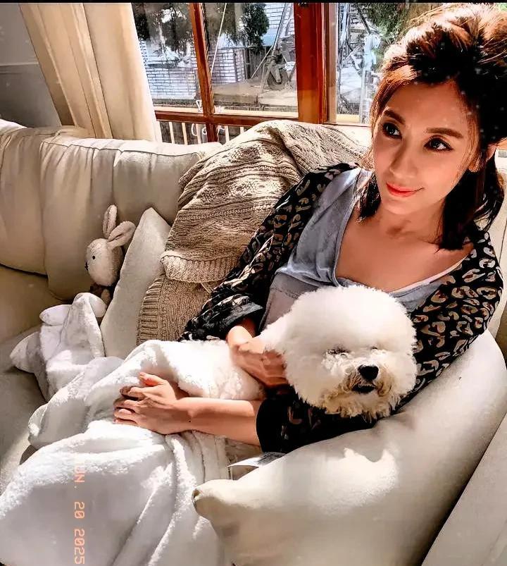 贾静雯的爱犬去世了，她很伤心，专门发文悼念。贾静雯对陪伴她15年的狗狗的情感我