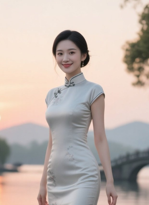 旗袍佳人婀娜尽显东方韵
