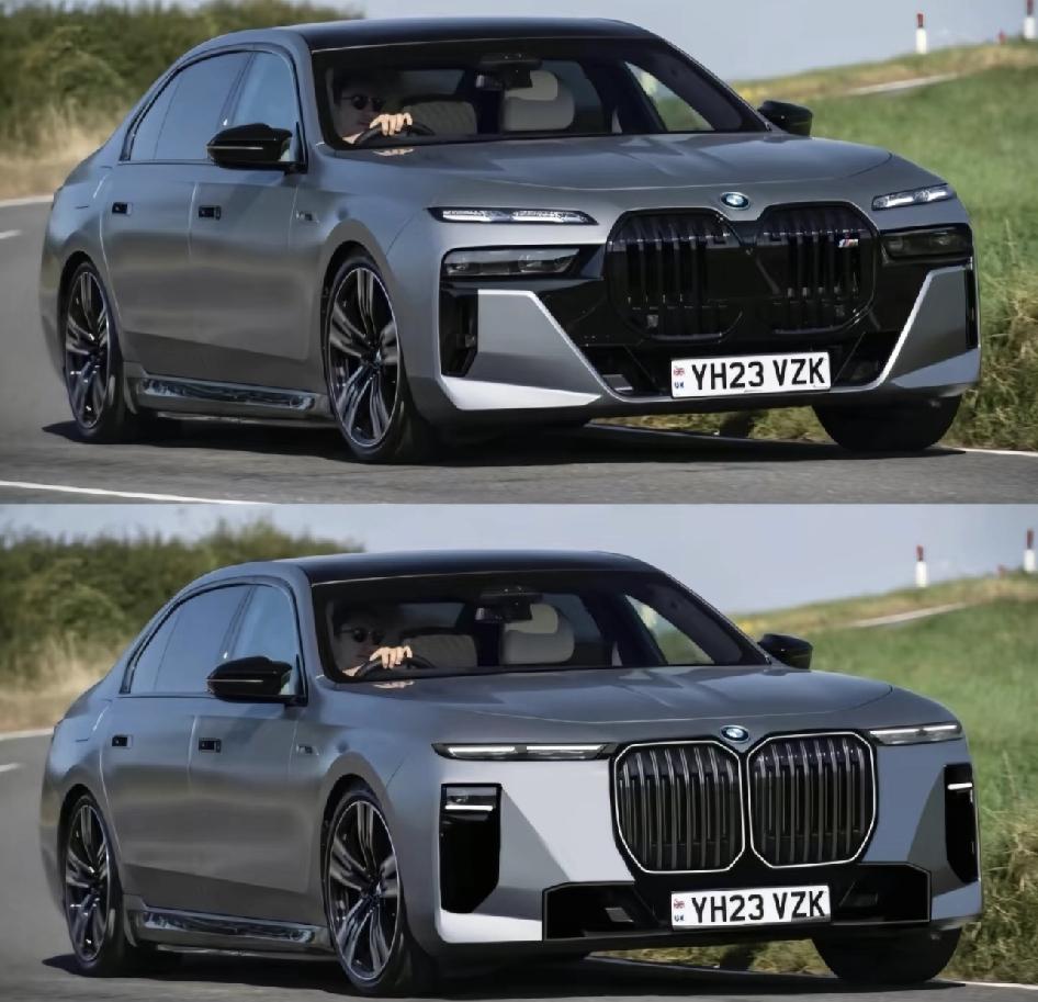 宝马7系中期改款出来了，看着比上一代顺眼多了！尤其那个分体大灯，之前总觉得像长了