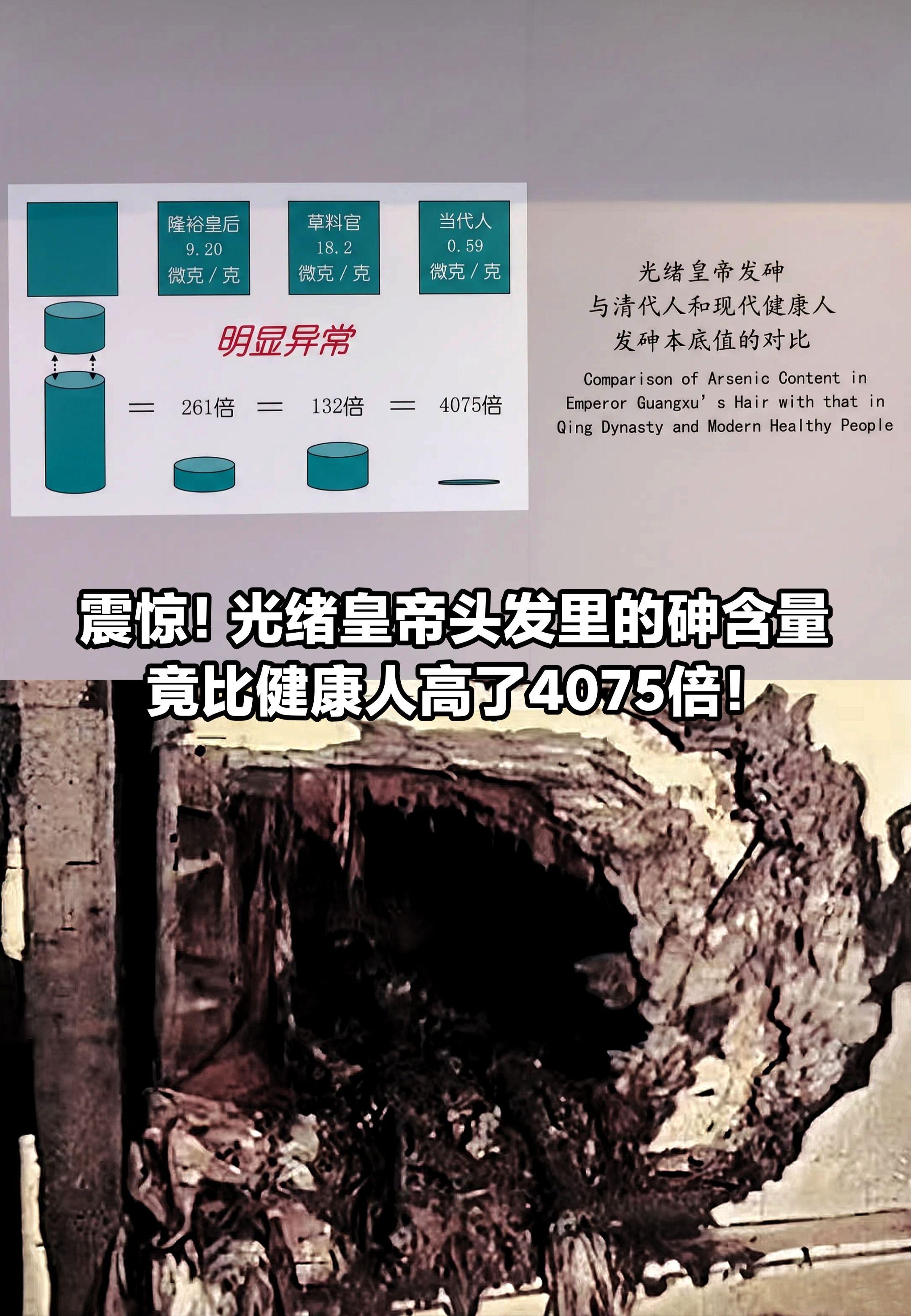 光绪头发砷含量，竟高出常人数千倍。