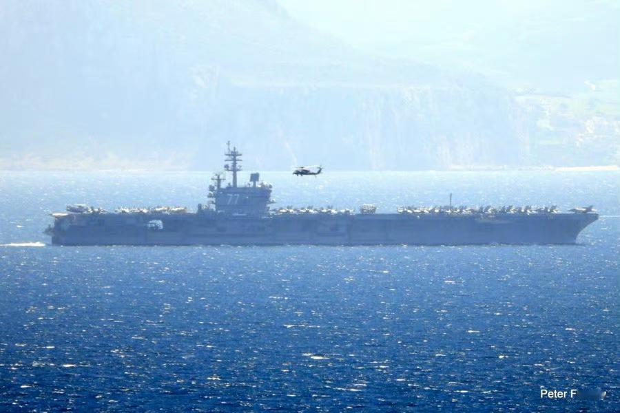 美军向西亚派遣的第三艘航母布什号已经过了直布罗陀海峡，进入了地中海。根据现在的航