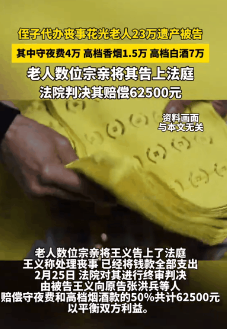 太气愤了！江苏启东一对老夫妇，辛苦攒下23万做棺材本，因老夫妇没有子女，侄子王义