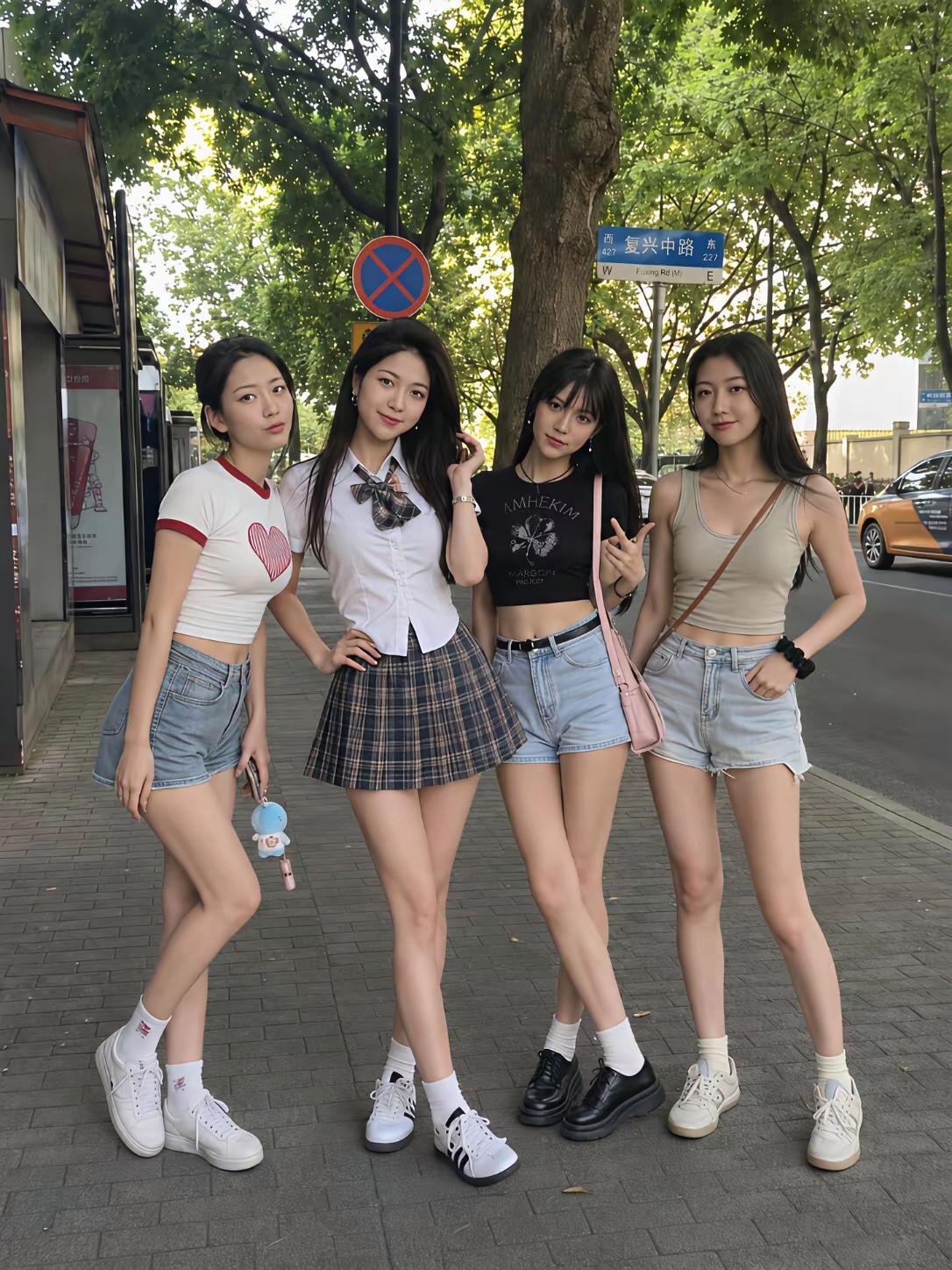 现在的学生很精神