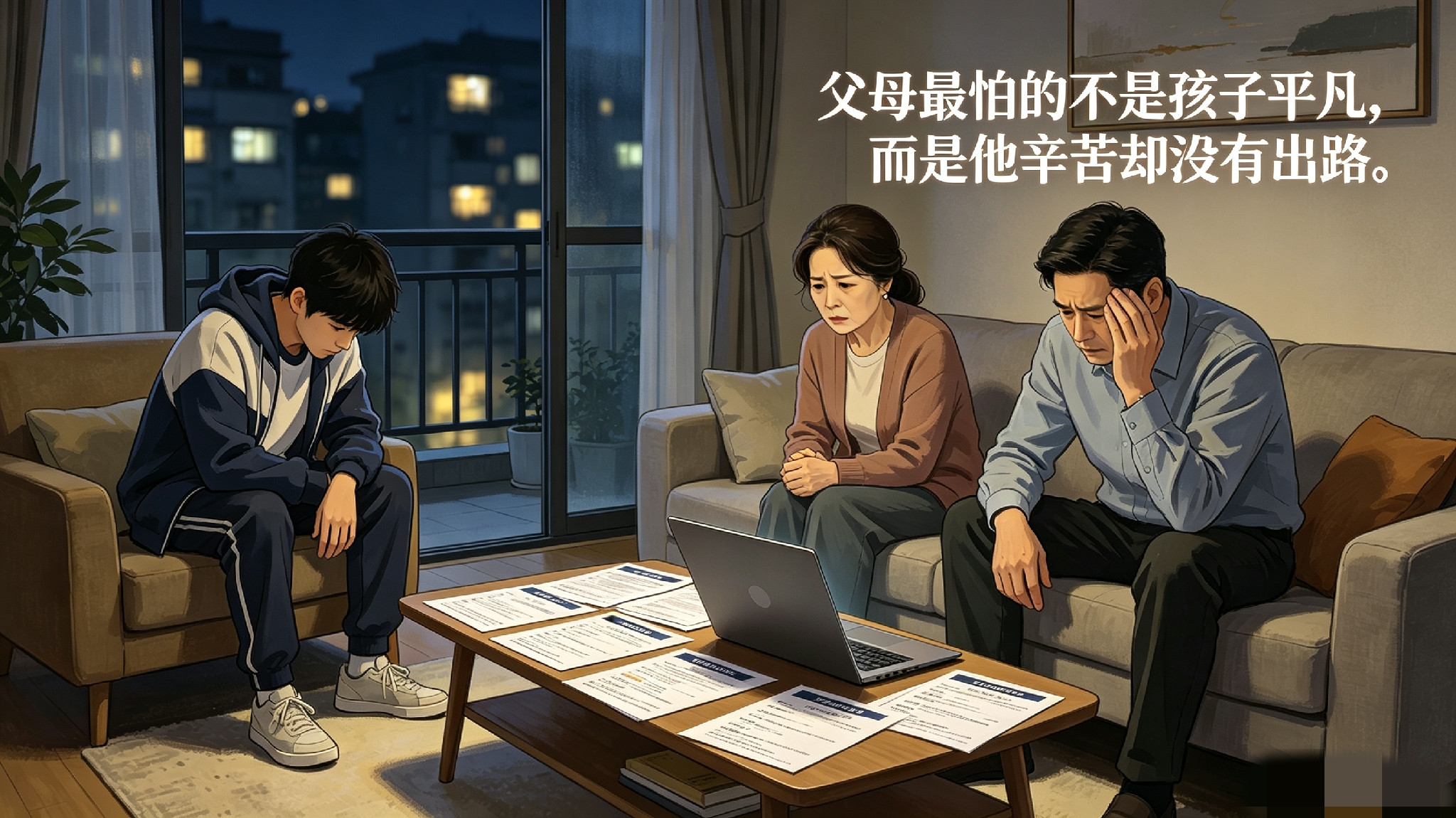 你家里边的孩子啊，明明是有个大专的学历，你为什么让他进厂打工呢？这不白白浪费你辛苦供他上几年学的苦心