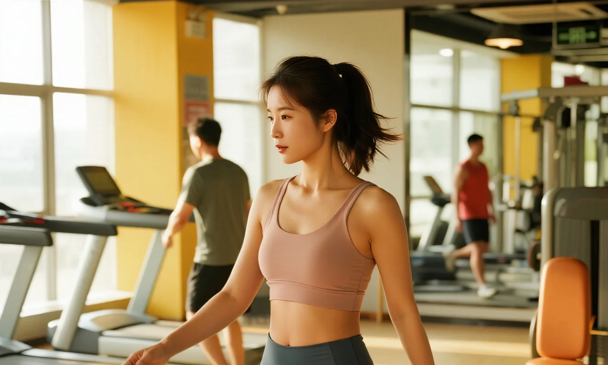 汗水浇灌的魅力：美女健身实拍