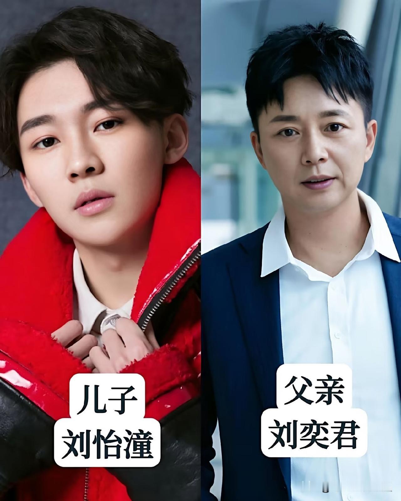  娱乐圈明星父子拼颜值，基因太强大！都说基因是很神奇的东西，娱乐圈不少明星父子