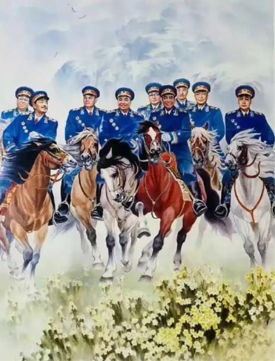 在上世纪七八十年代，这是一幅非常流行的图画，在农村，几乎家家户户都会挂一幅这样的