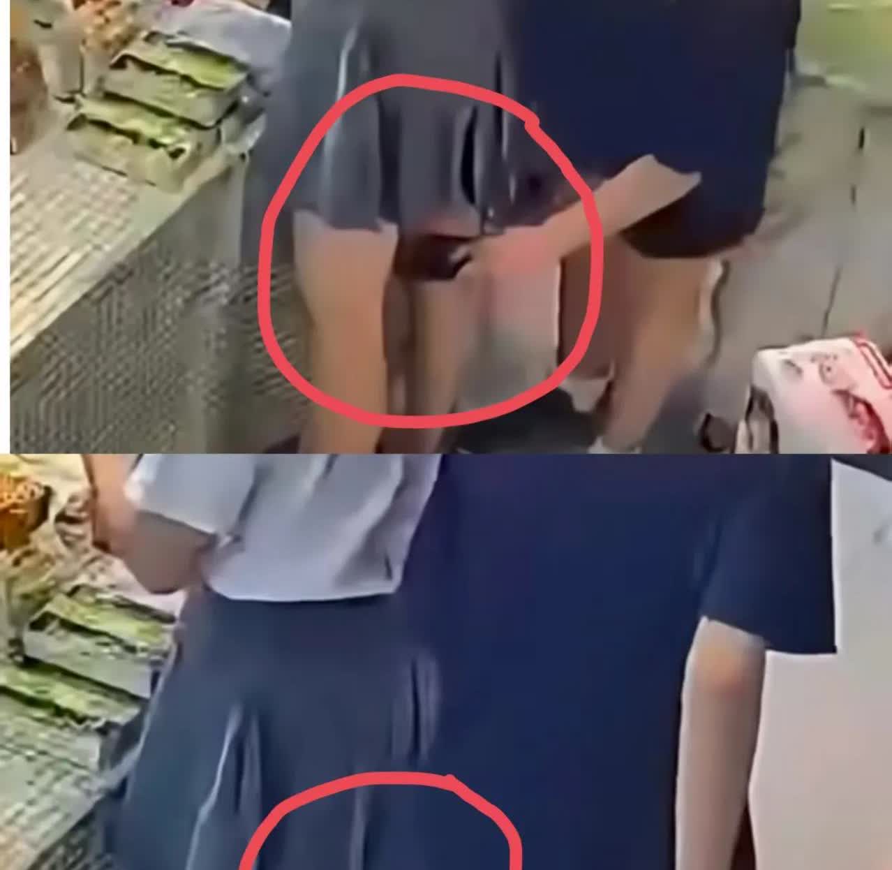 看看现在的男孩都什么德行！才十五六岁的年纪已经学会用手机偷拍女子裙底了！