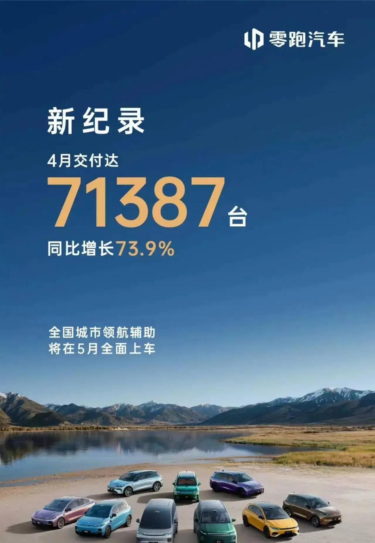 零跑月销7万台：新势力第一次摸到巨头门槛当零跑汽车在2026年4月交出了破纪