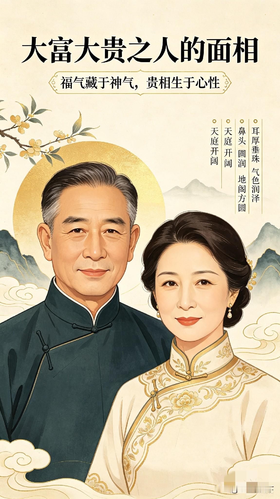 标题（头条备选）大富大贵之人的面相，都有这几个特征，看看你占几条老