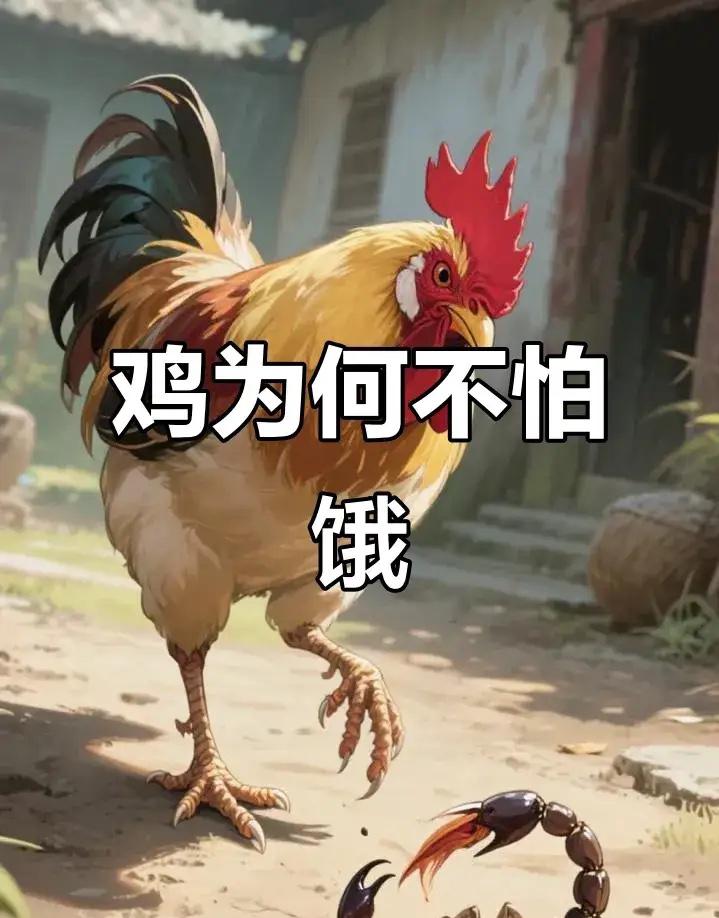 有人问，为啥鸡从来不用担心饿死？老辈人早总结过了：“撑不死的鸭，饿不死的鸡”。