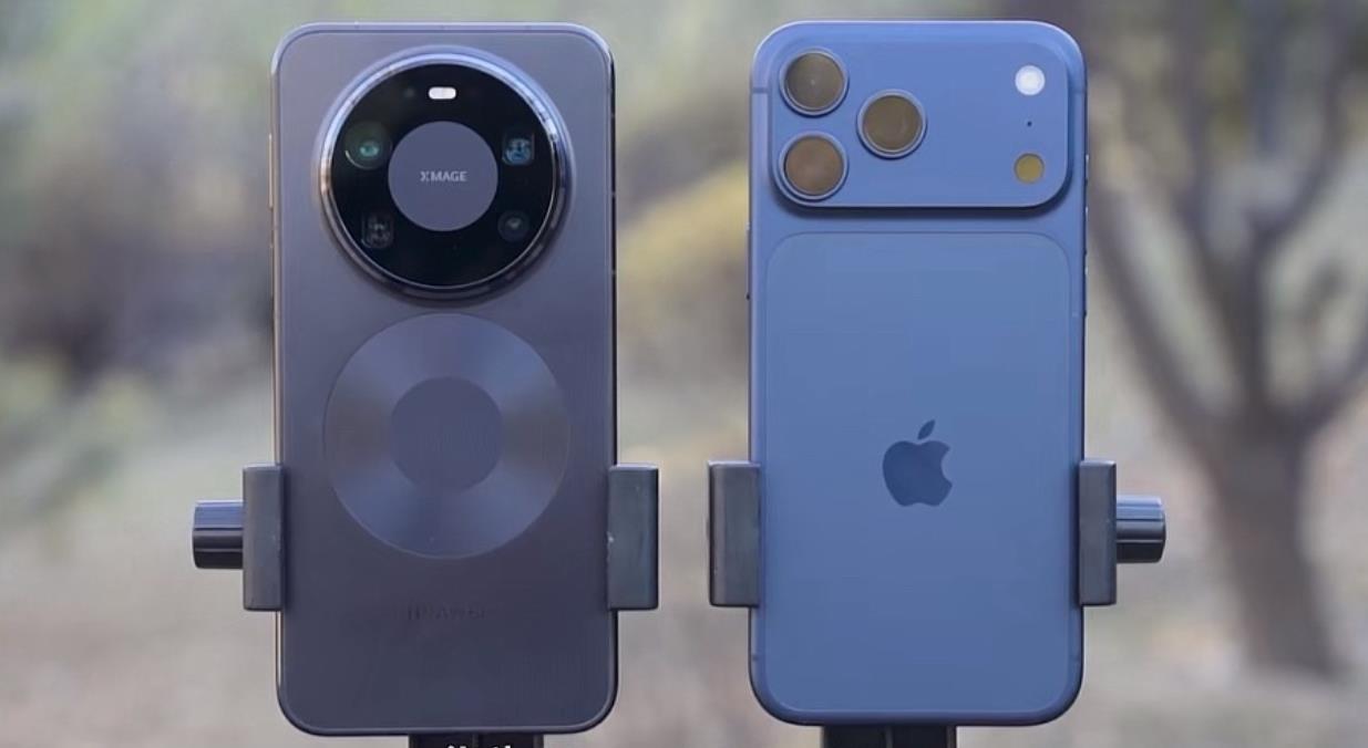 iphone在华为面前土了一大截。首先，从颜值上看，华为更有质感，科技感。而