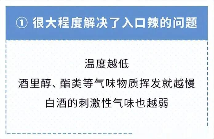 早就听说白酒冰镇了以后口味会更佳！原来是这个原因，这下真是长见识了！