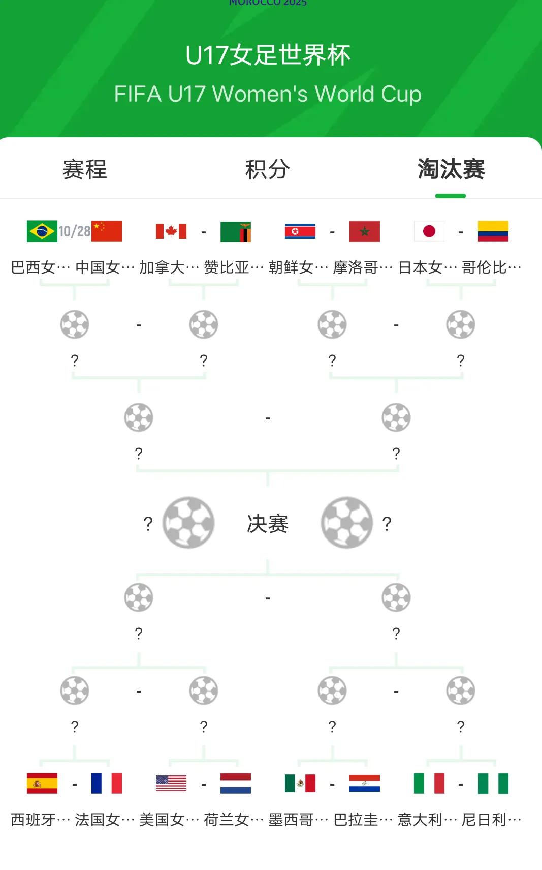 U17女足世界杯中国队进入16强，明天晚上11：30在八分之一决赛中面对巴西队。