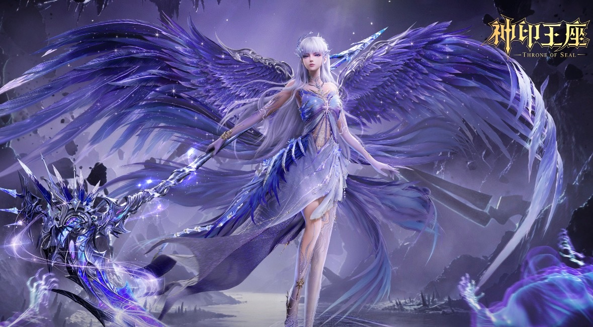 《神印王座》圣采儿成神海报！💫清冷入骨，孤高绝尘，予生命以庄重刻度，引渡魂灵，