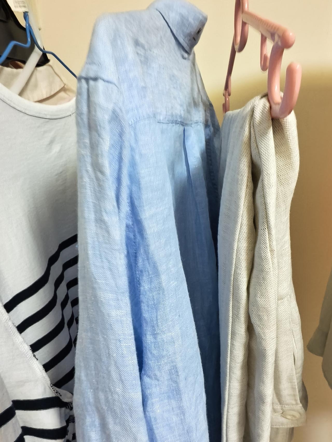 600元实体店给退休了的自己买了一身纯亚麻衣服，吸汗透气，还有满满的松驰感。
