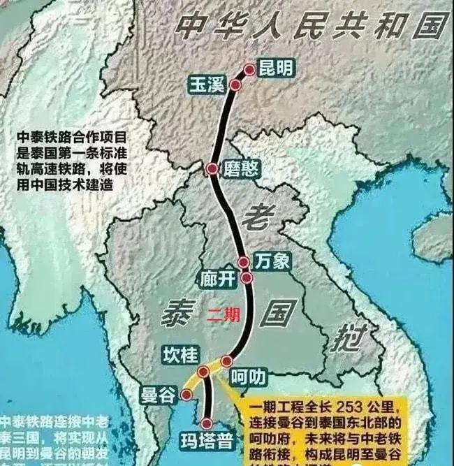 中老铁路现在其实已经是满负荷运转，要是再连接上中泰高铁，那更是不得了，还好在设计