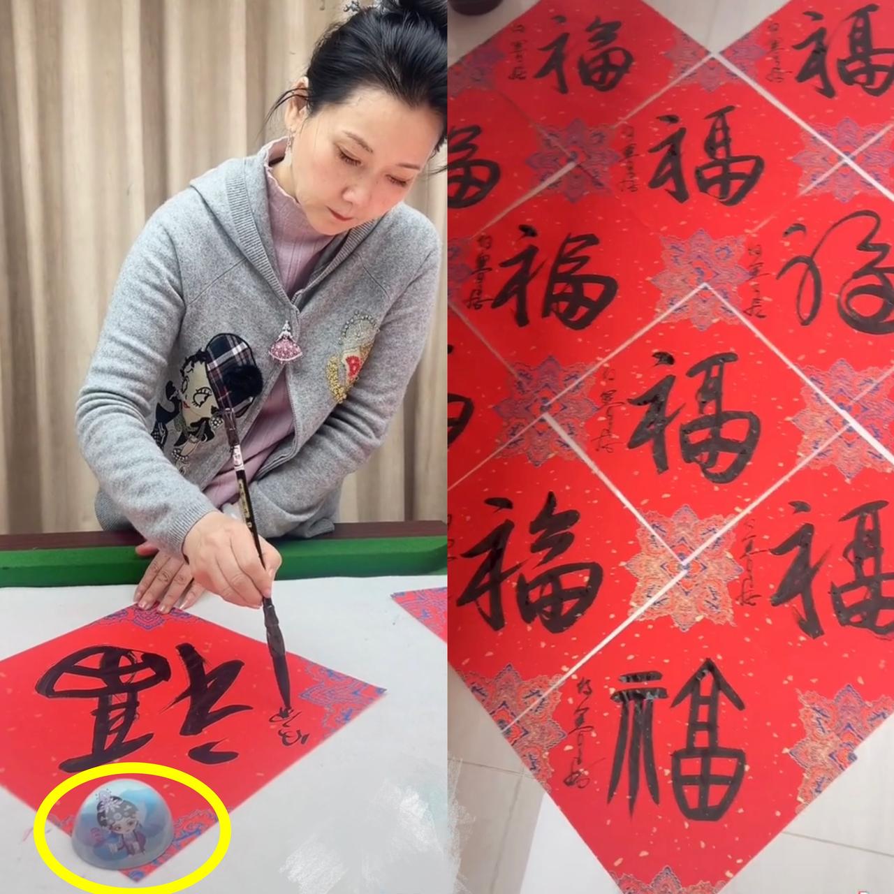 何赛飞写的一手好字，我不惊讶，她的书法师承徐悲鸿门下，我也不惊讶，令我惊